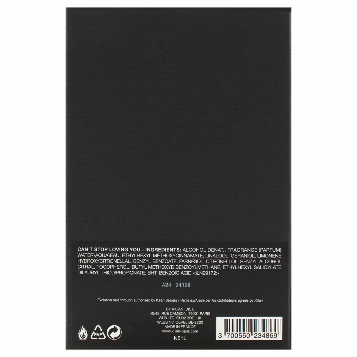 Parfum Femme Kilian Can't Stop Loving You EDP