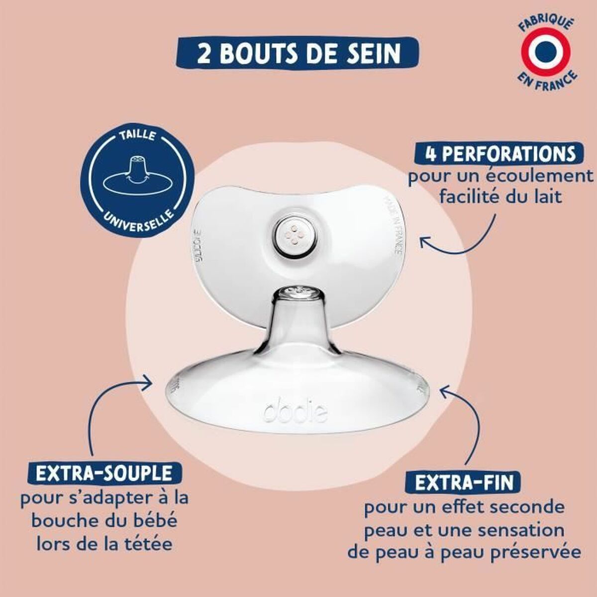 Tire-lait Dodie Terracota