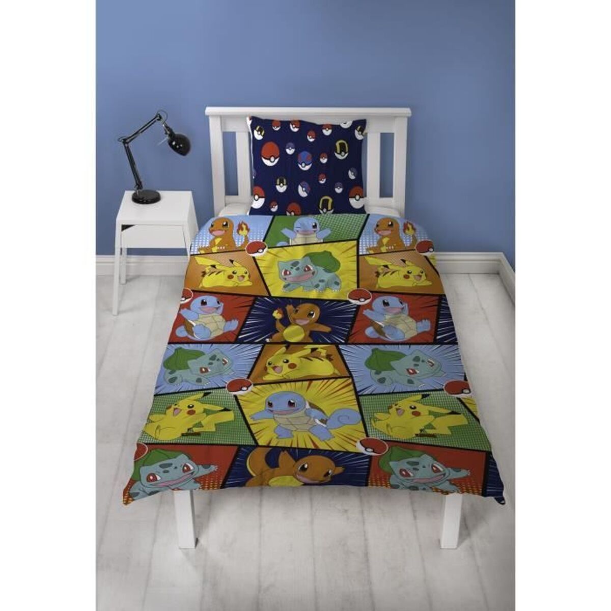 Parure de couette Pokémon 25 x 5 x 29 cm Multicouleur Lit 2 persones 2 Pièces