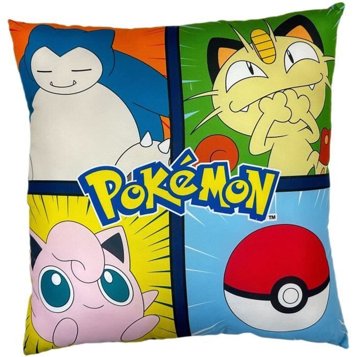 Coussin Pokémon 41 x 3 x 39 cm Multicouleur Polyester Enfant