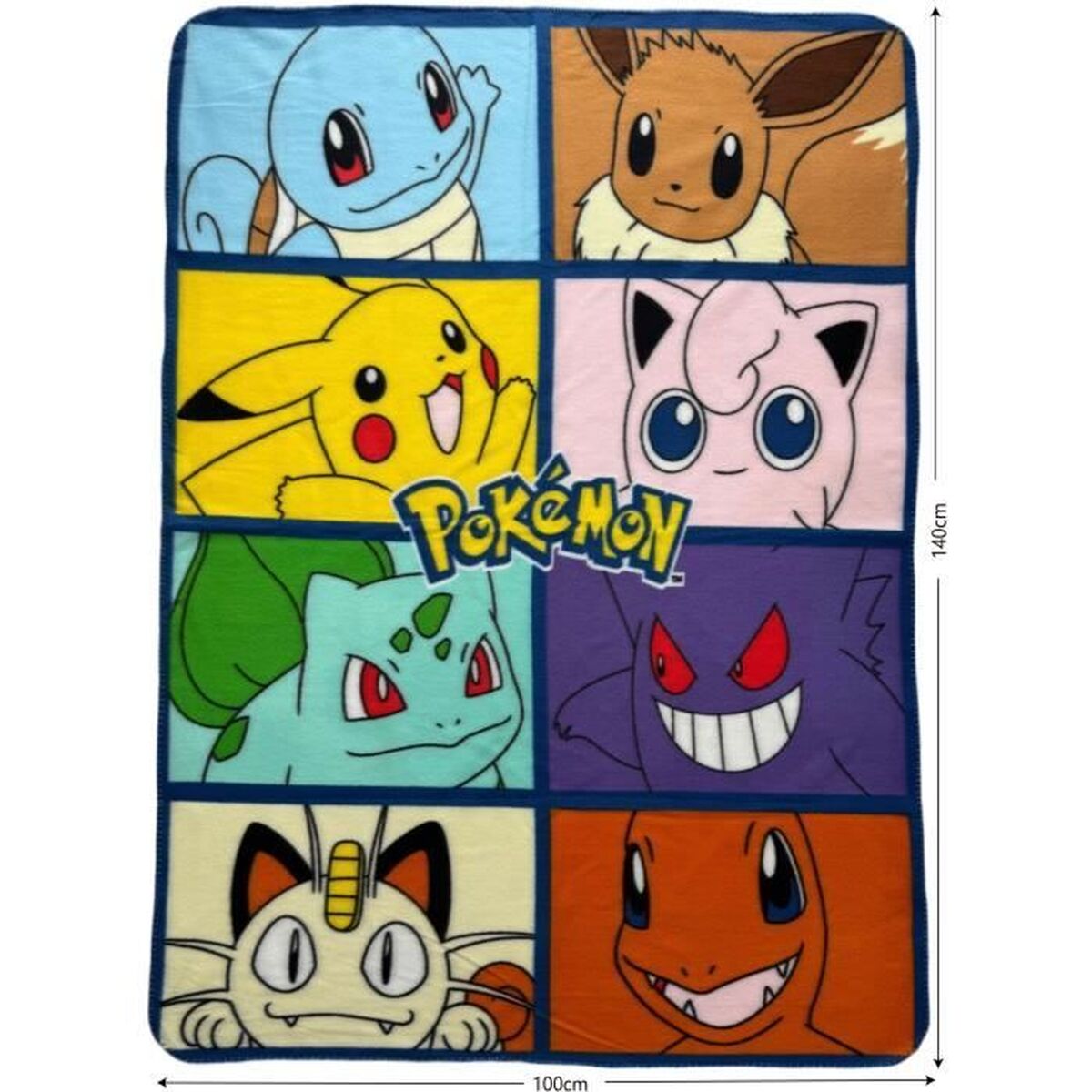 Couverture Pokémon 12 x 10 x 24 cm Multicouleur animaux