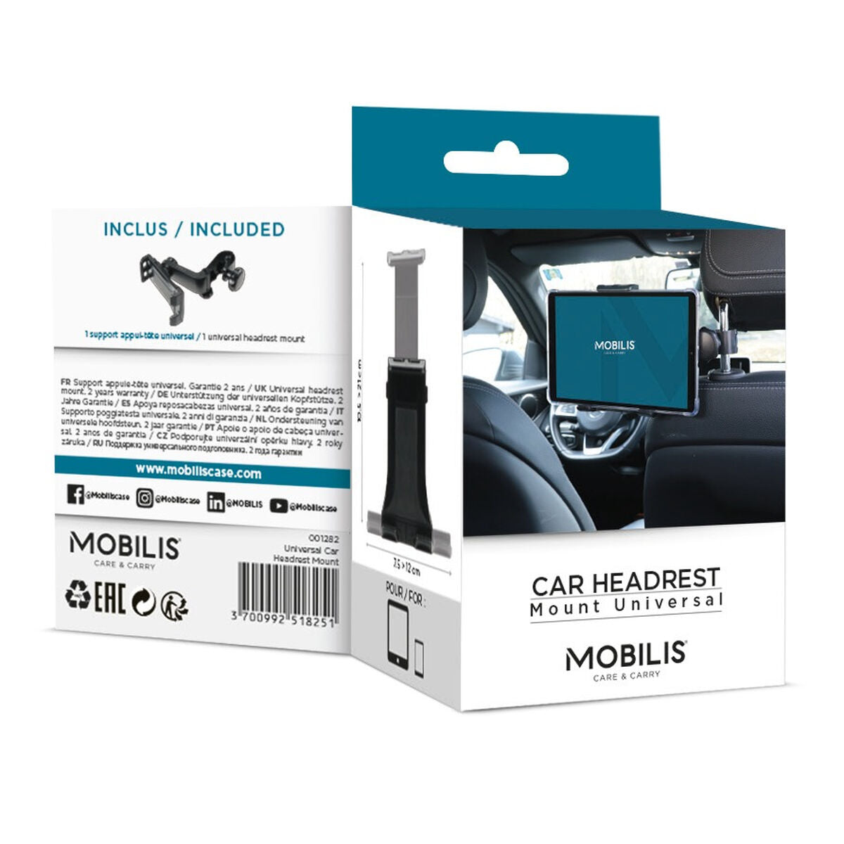 Support pour Tablette pour Voiture Mobilis U.FIX