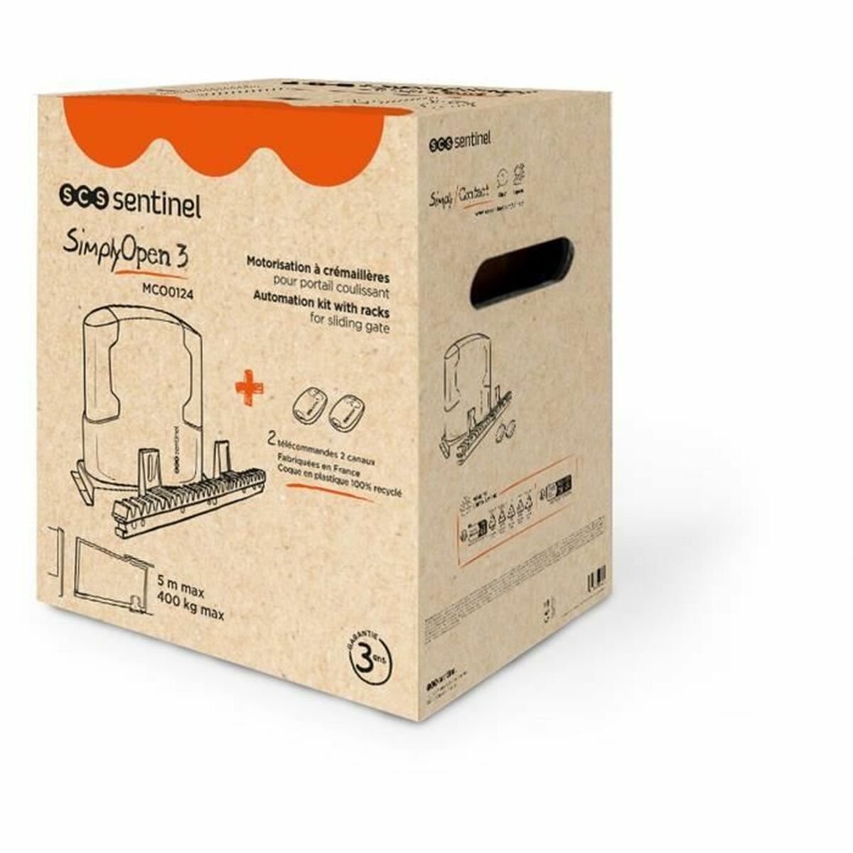 Moteur de porte coulissante SCS SENTINEL SimplyOpen 3 24v