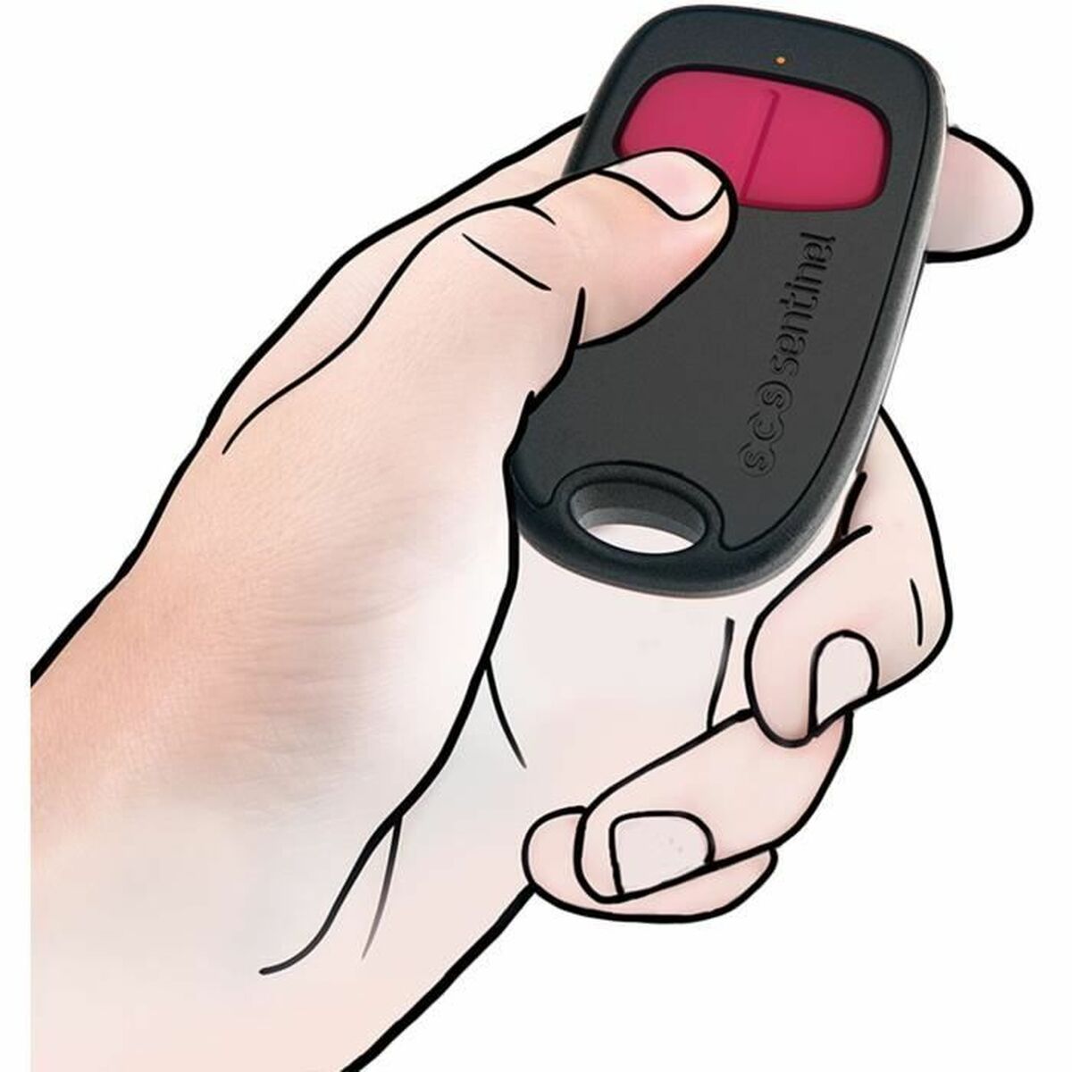 Télécommande Universelle SCS SENTINEL SimplyControl Noir Fuchsia 40 m