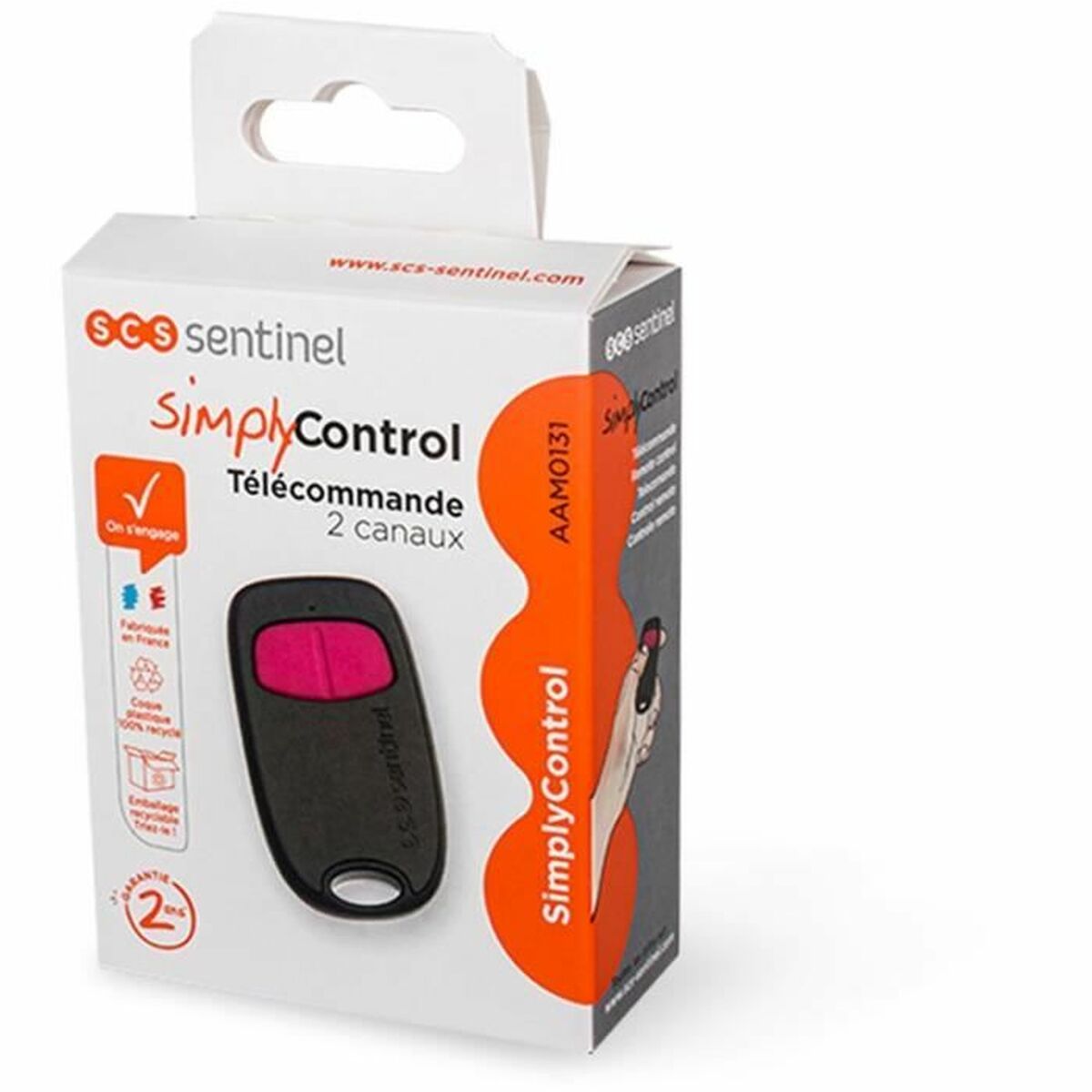 Télécommande Universelle SCS SENTINEL SimplyControl Noir Fuchsia 40 m