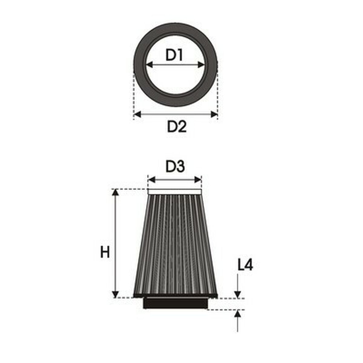 Filtre à air Green Filters K4.80