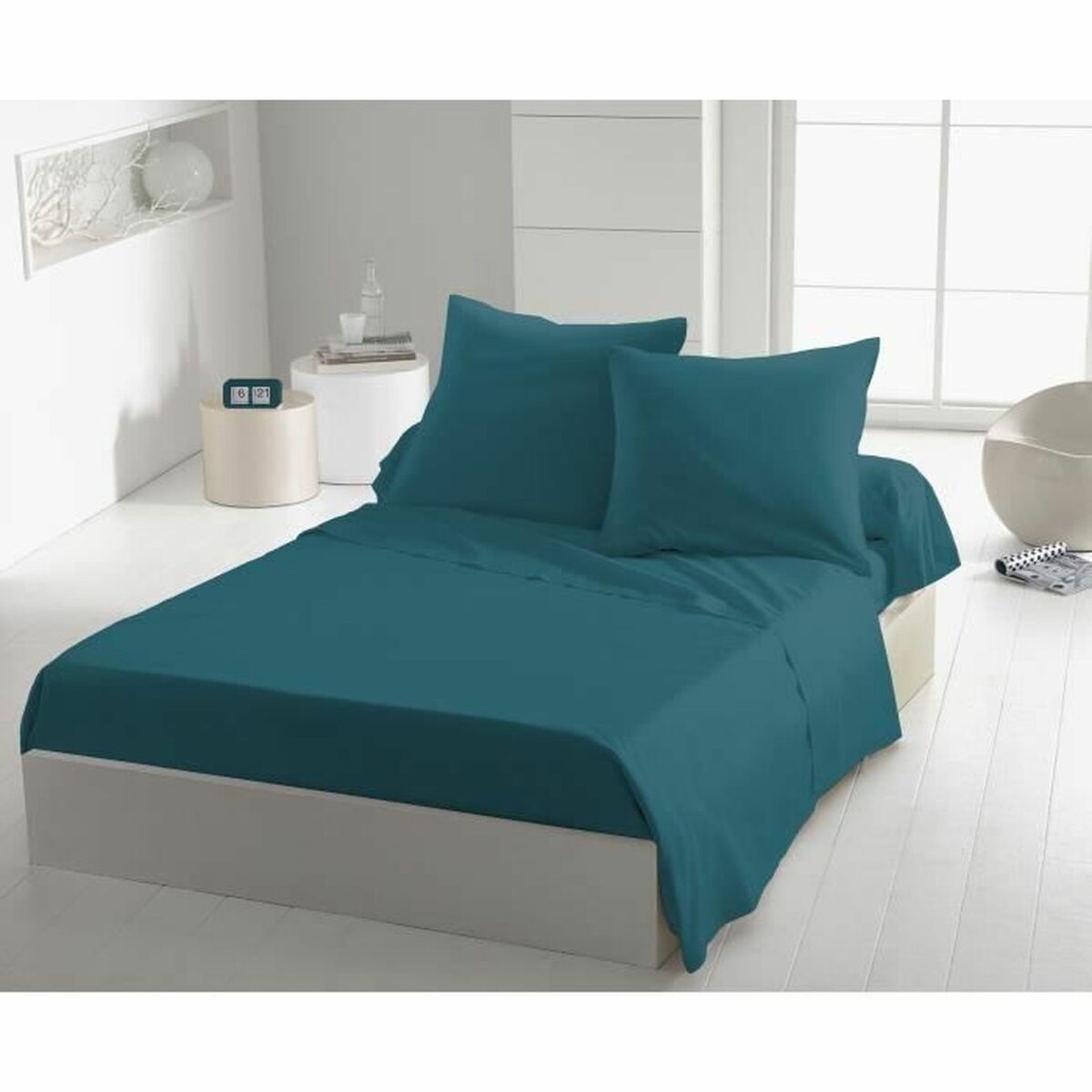 Drap HOME LINGE PASSION Bleu 180 x 290 cm