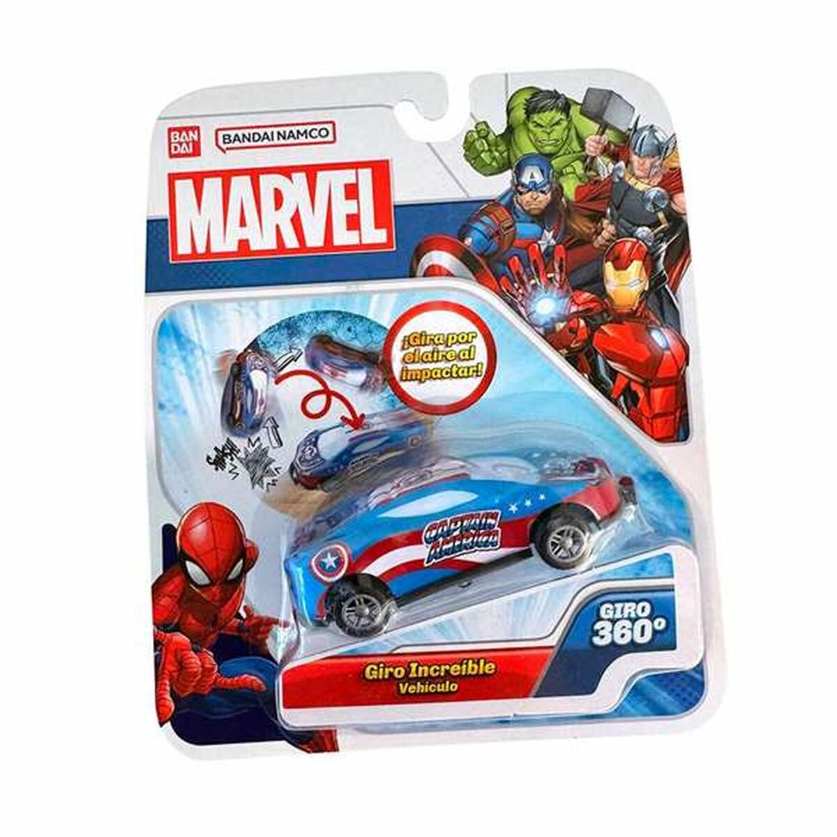 Petite voiture-jouet Bandai Flip Cars Marvel