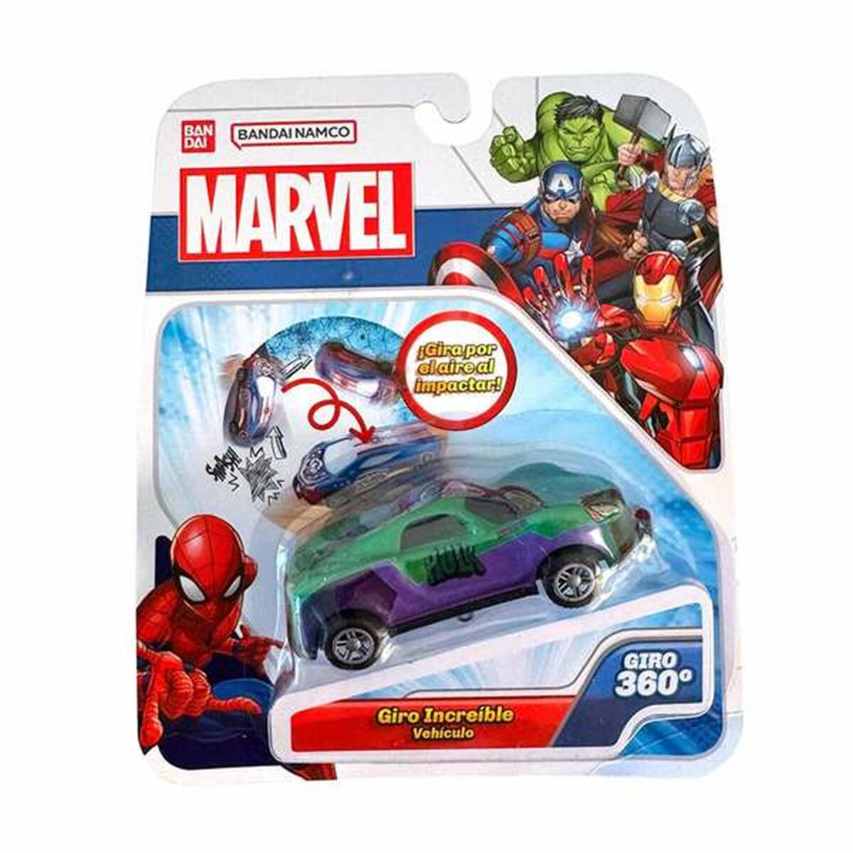 Petite voiture-jouet Bandai Flip Cars Marvel
