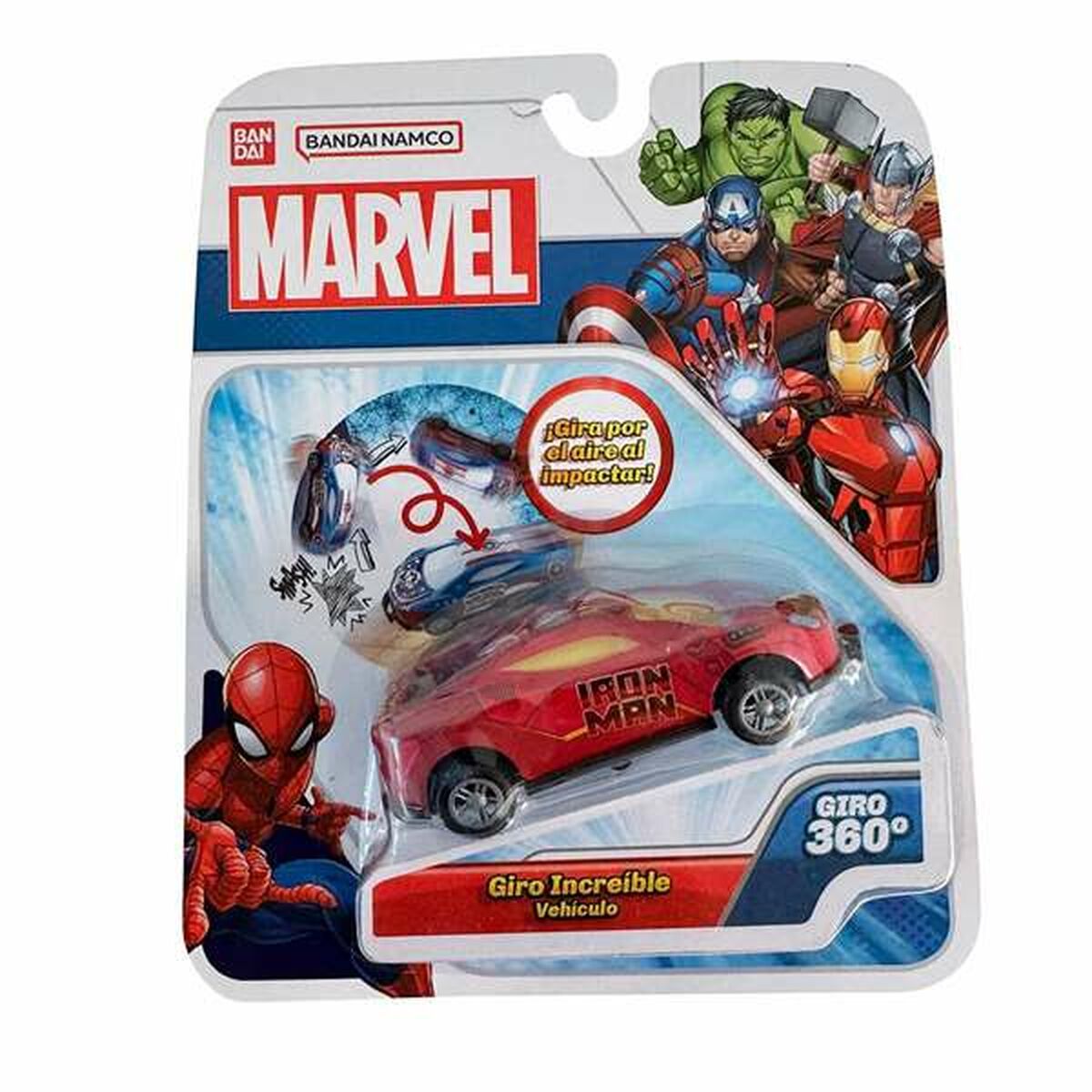 Petite voiture-jouet Bandai Flip Cars Marvel