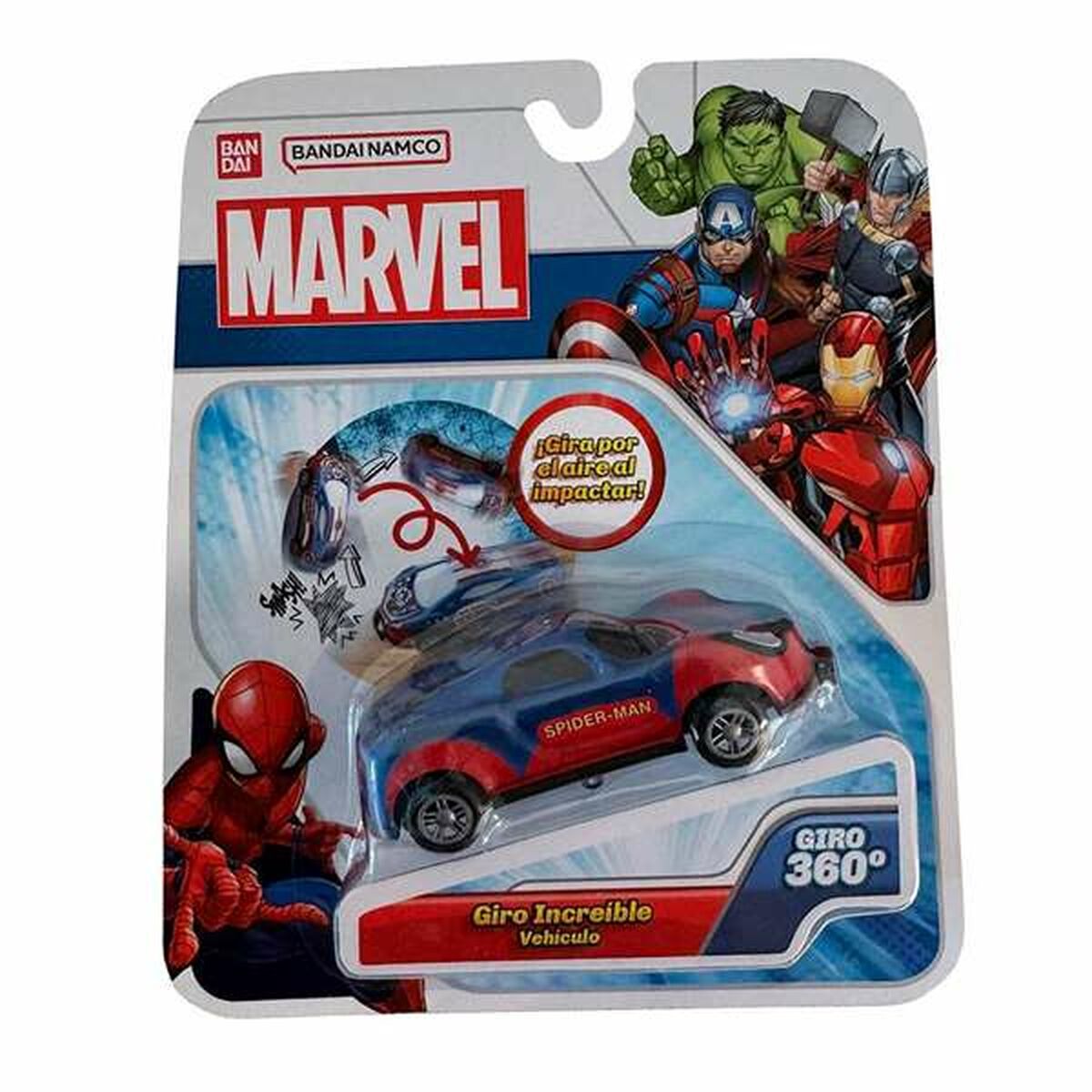 Petite voiture-jouet Bandai Flip Cars Marvel