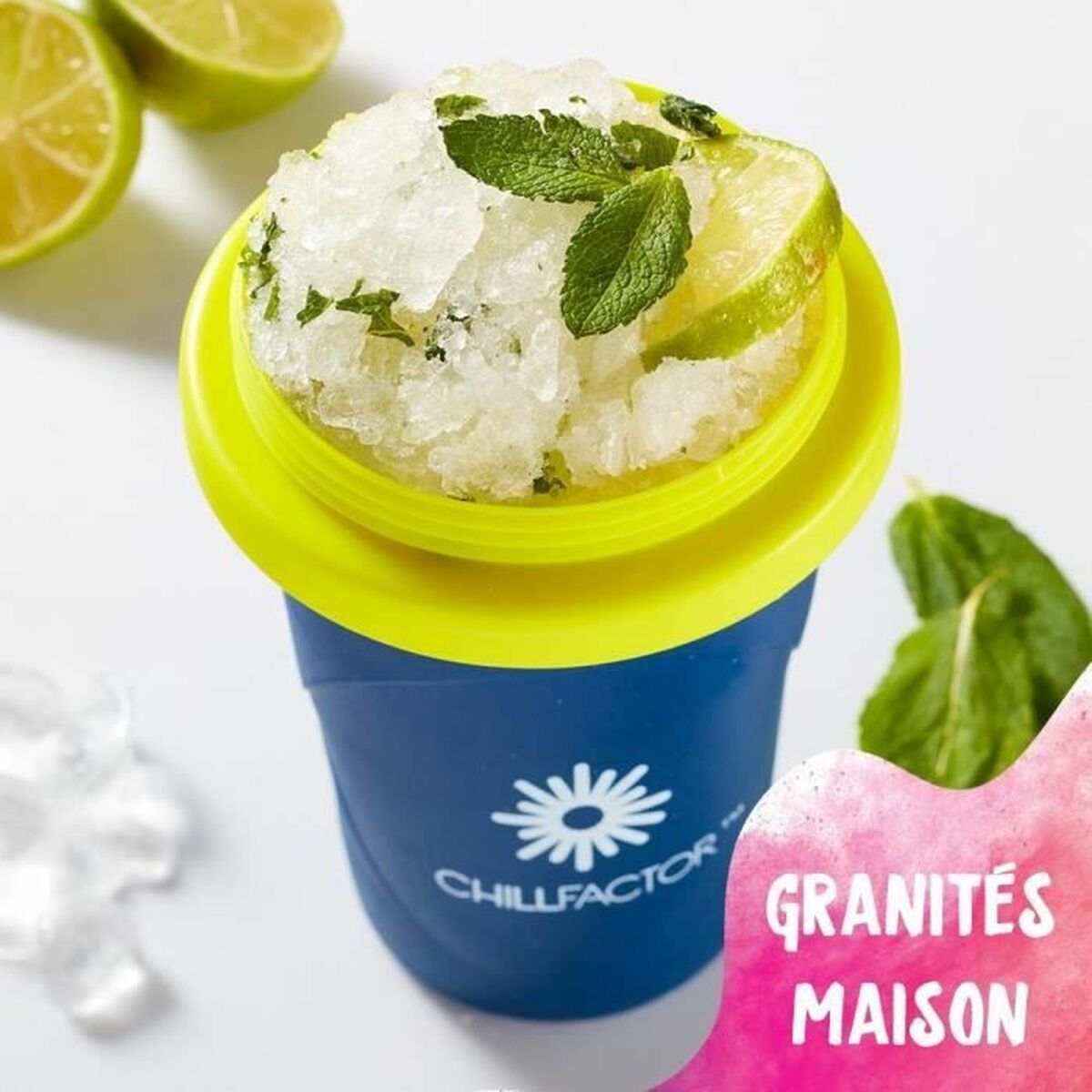 Verre pour Glaces Alimentaires et Granités avec Recettes Bandai Chillfactor Granita Mug Rose Plastique
