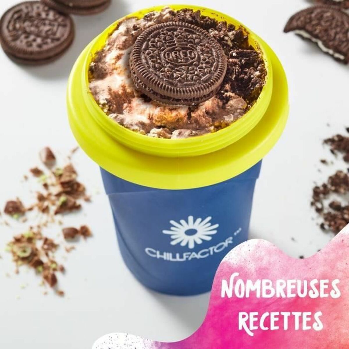 Verre pour Glaces Alimentaires et Granités avec Recettes Bandai Chillfactor Granita Mug Rose Plastique