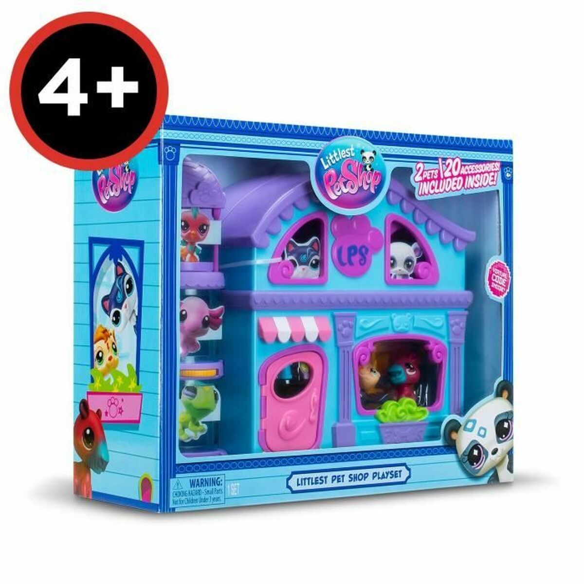 Playset Bandai The Big House Littlest Pet Shop 22 Pièces