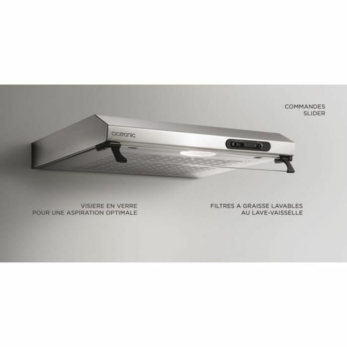 Hotte standard Oceanic OCEAHC205S Gris 205 m3/h
