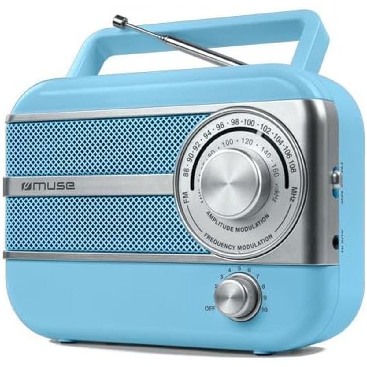 Radio Muse M056AG Bleu AM/FM Rétro