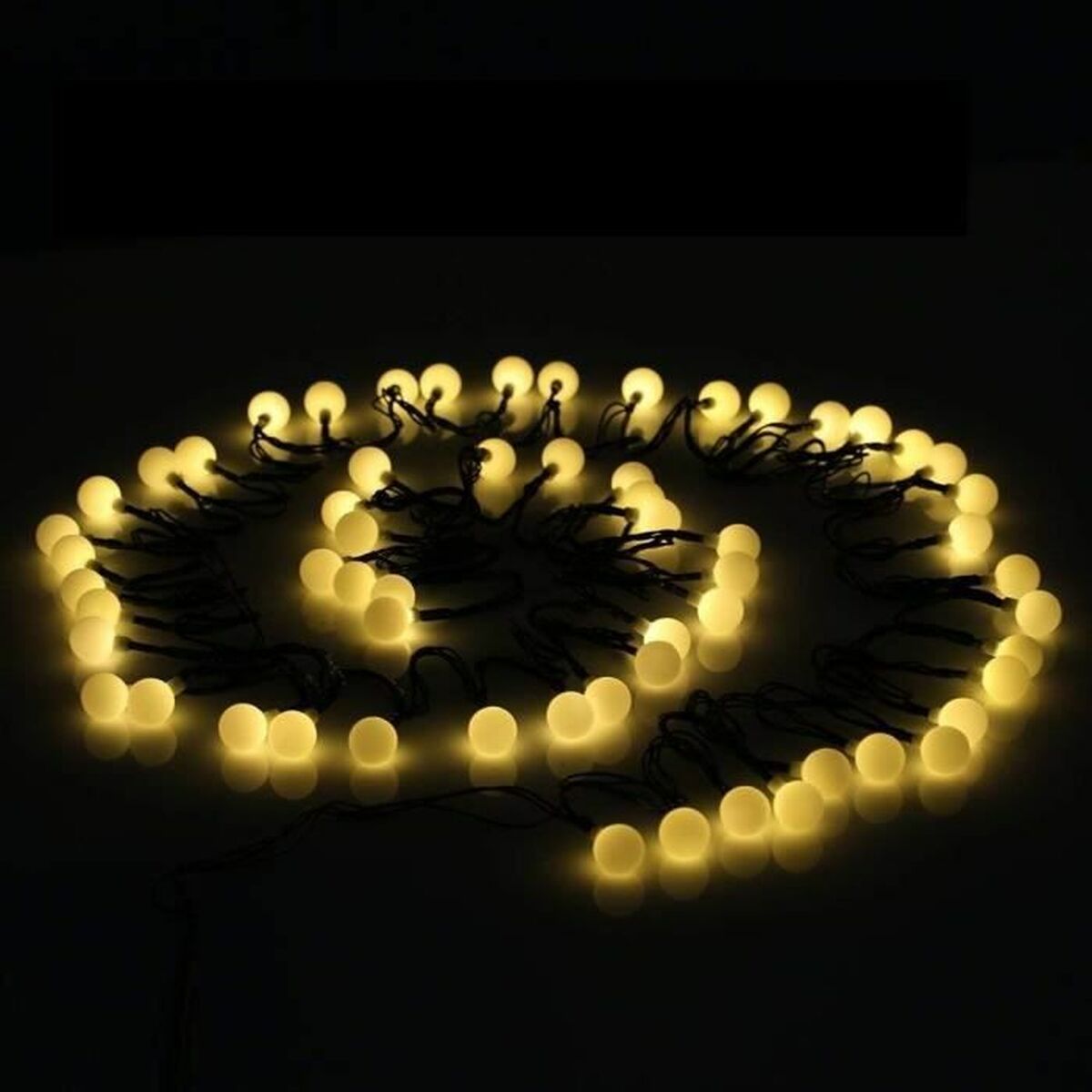 Guirlande lumineuse LED Lumi Garden BILLY SPHERICAL 60 LEDS Noir noir 1 W