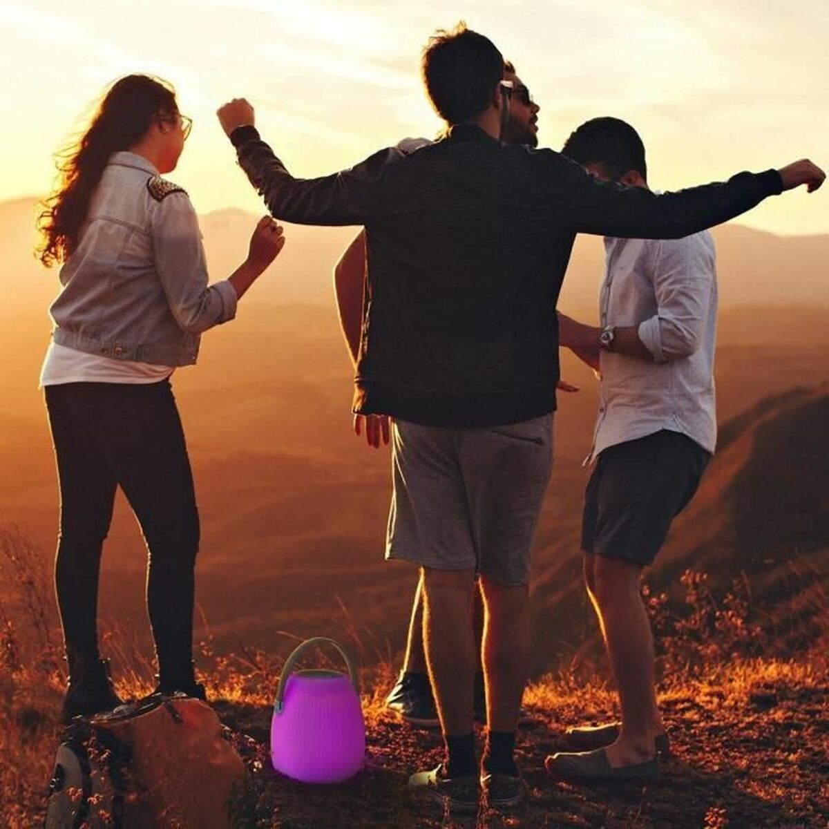 Haut-parleur Bluetooth avec Lampe LED Lumisky 5 W