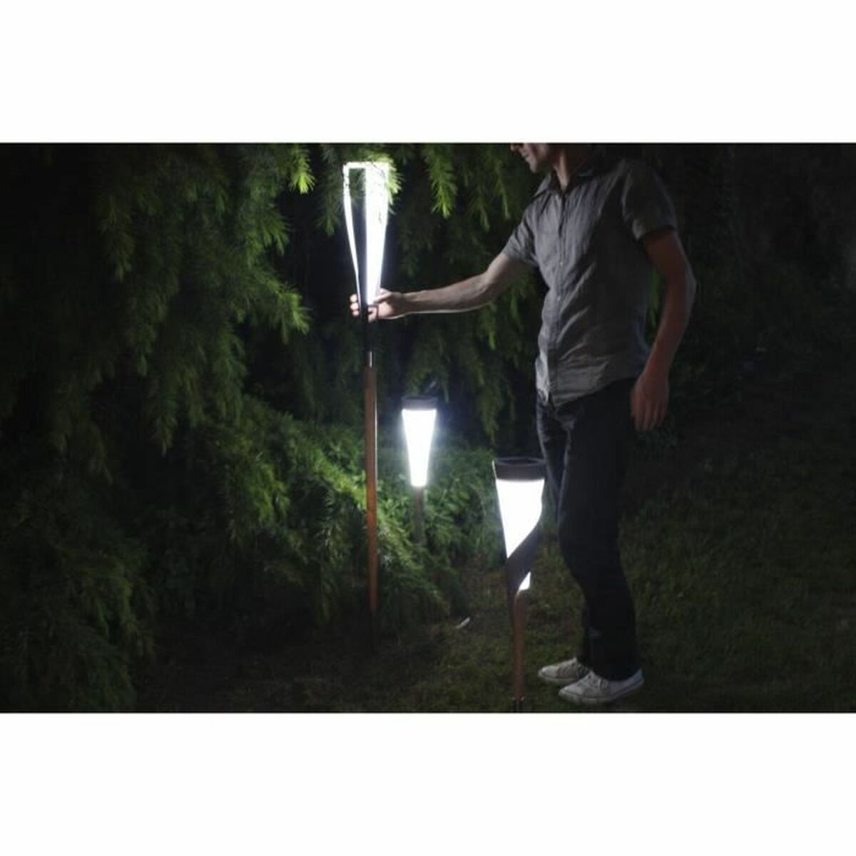 Lampe solaire Solar epi Blanc