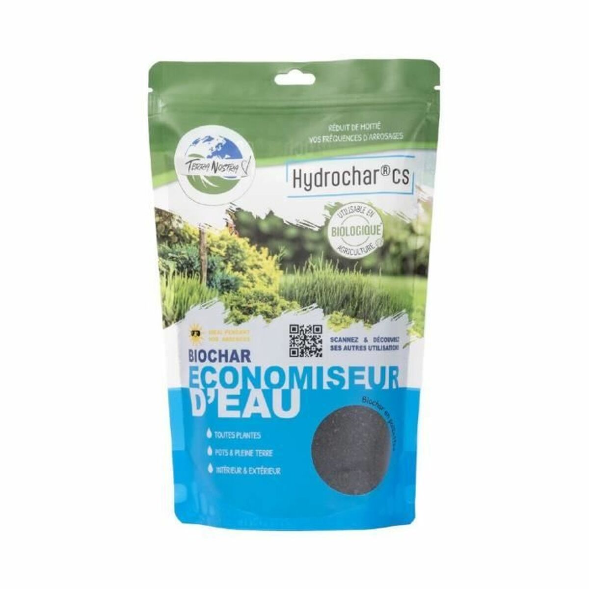 Engrais pour les plantes TERRA NOSTRA Hydrochar CS Universel 400 g