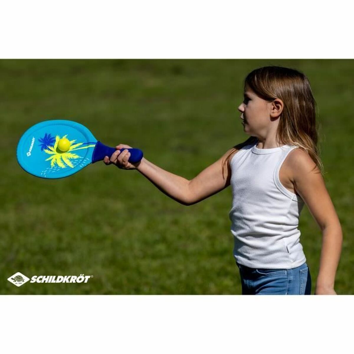 Raquettes de Plage avec Balle Schildkröt Bleu