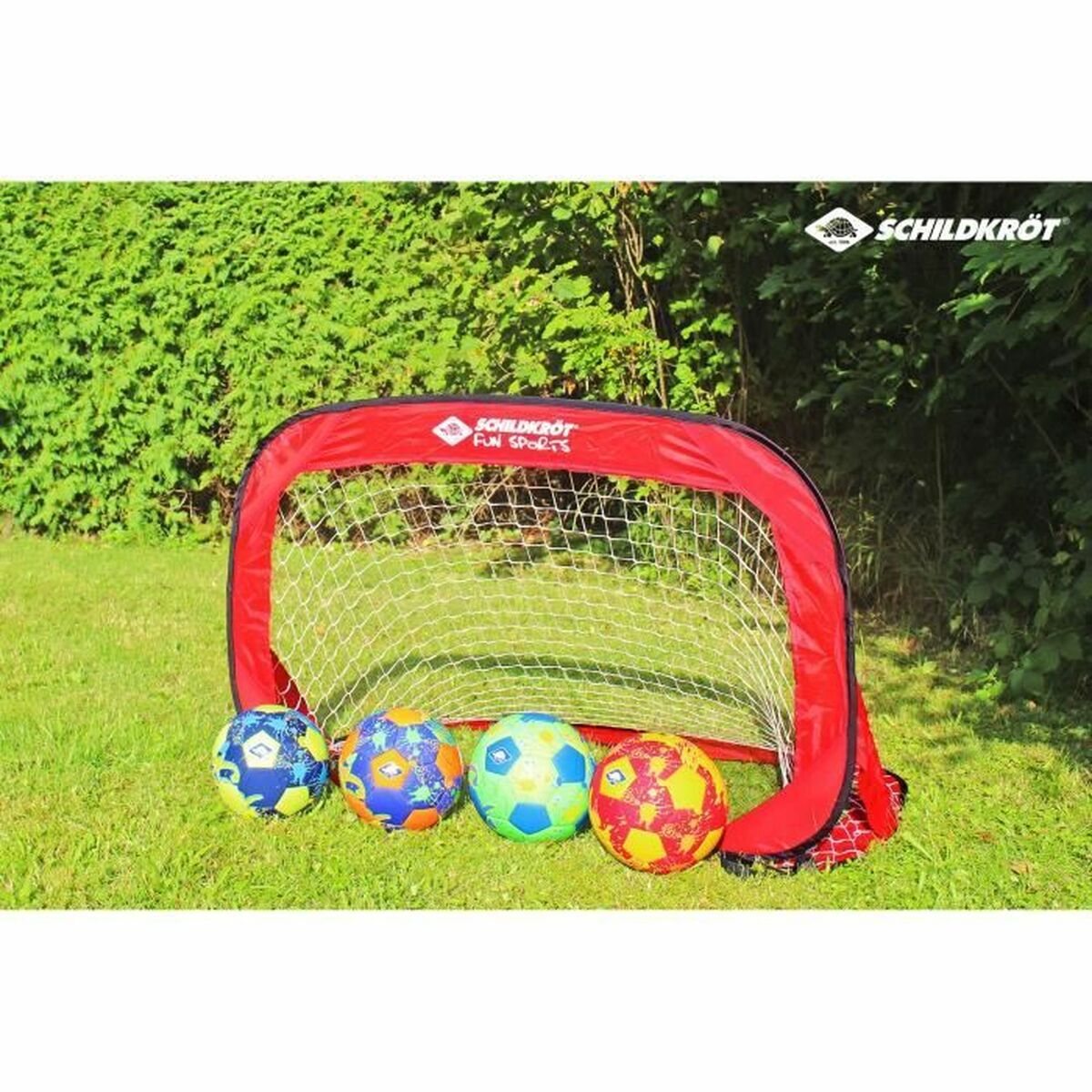 Cage de Foot Pliable Schildkröt 120 x 80 x 80 cm Rouge (2 Unités)