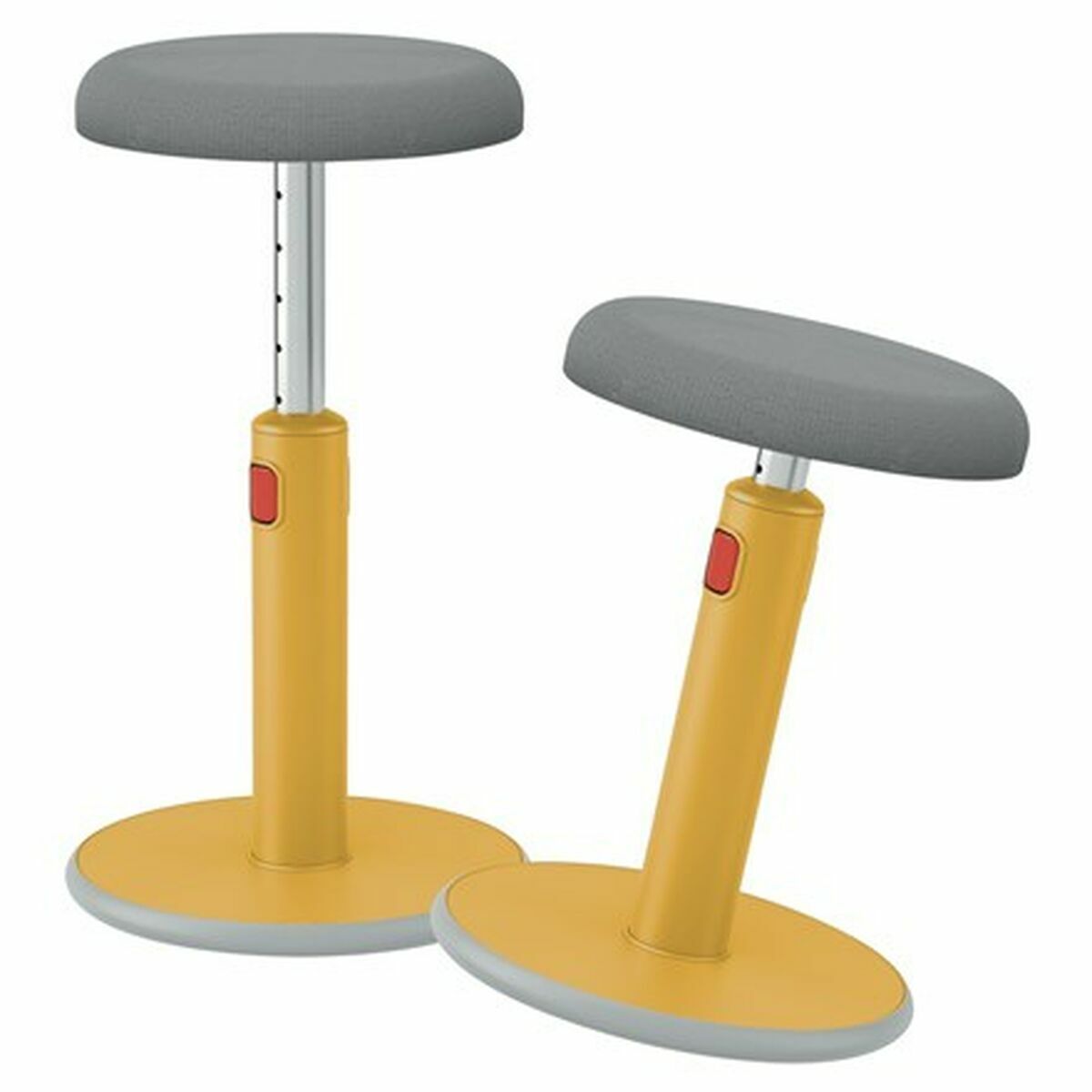 Tabouret ergonomique Leitz Ergo Cosy Active Jaune Plastique