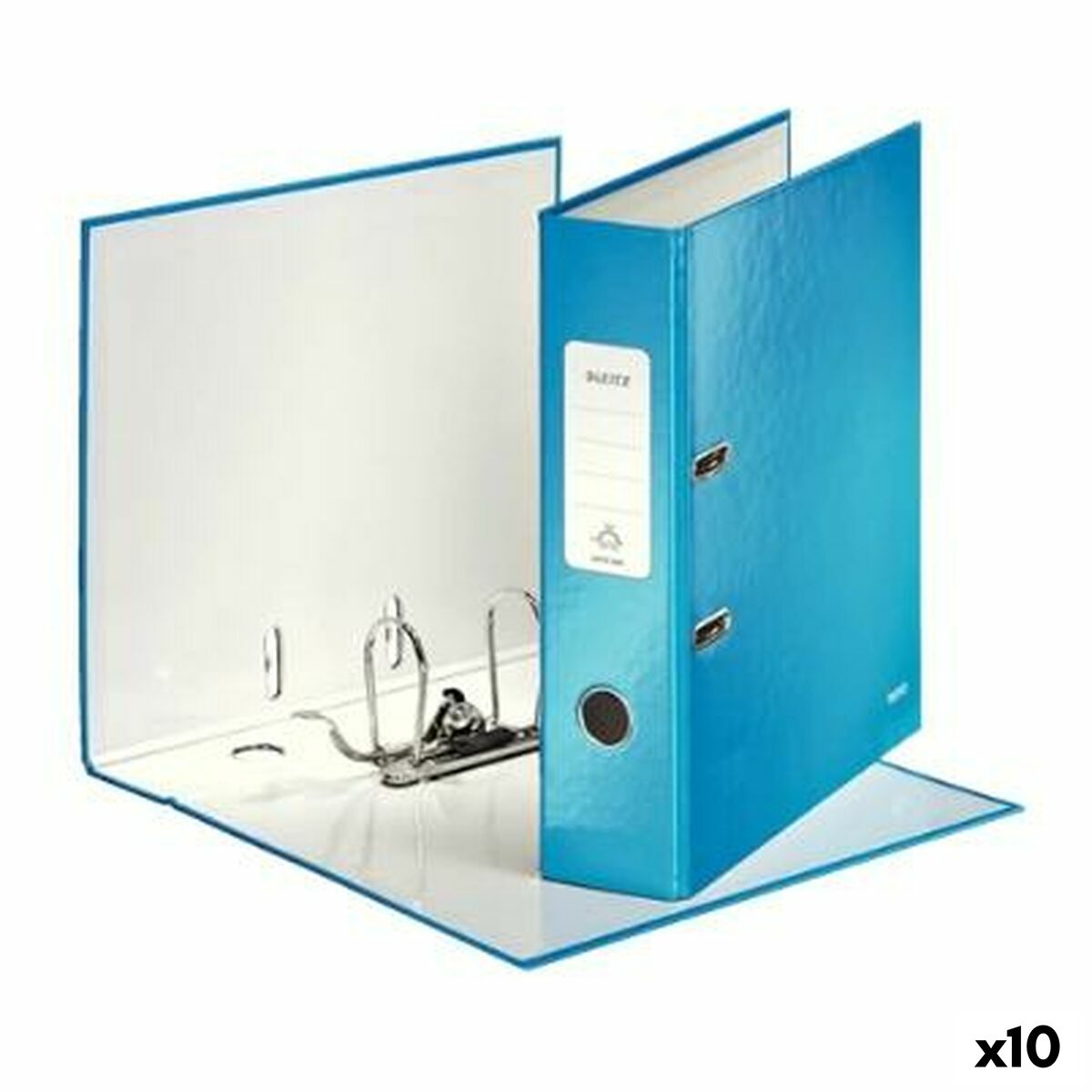 classeur à levier Leitz 180° WOW Bleu A4 (10 Unités)