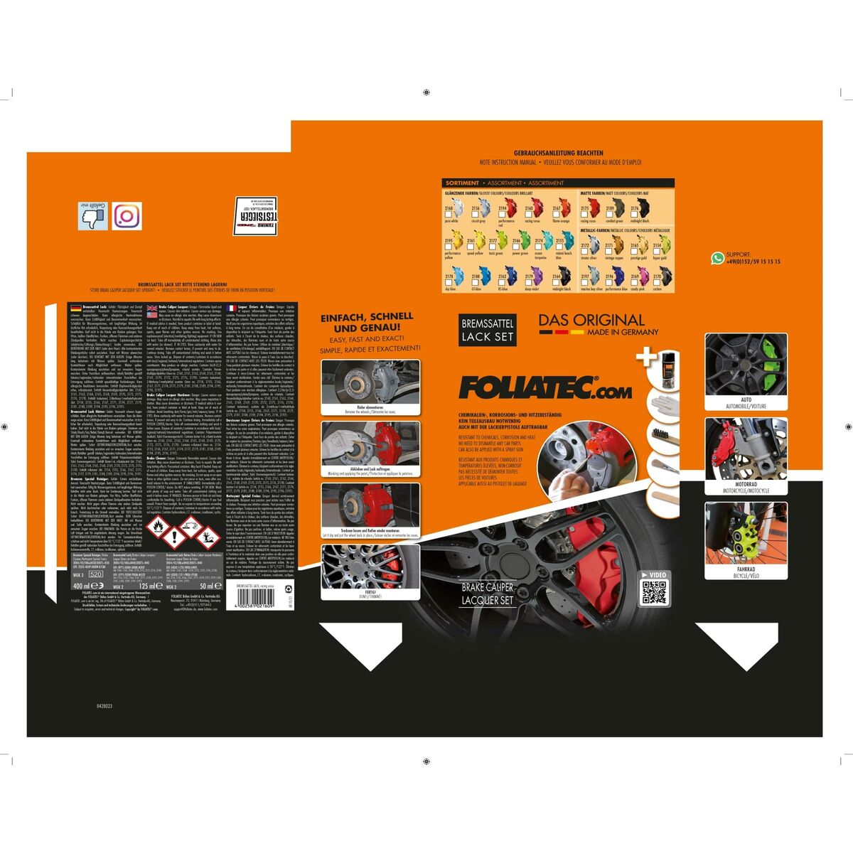 Plaquettes de frein Foliatec FO2197