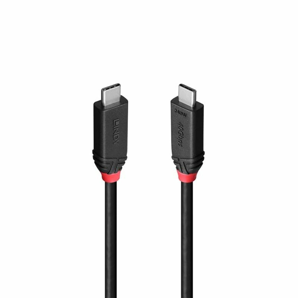 Câble USB-C vers USB-C LINDY 37002 Noir 2 m
