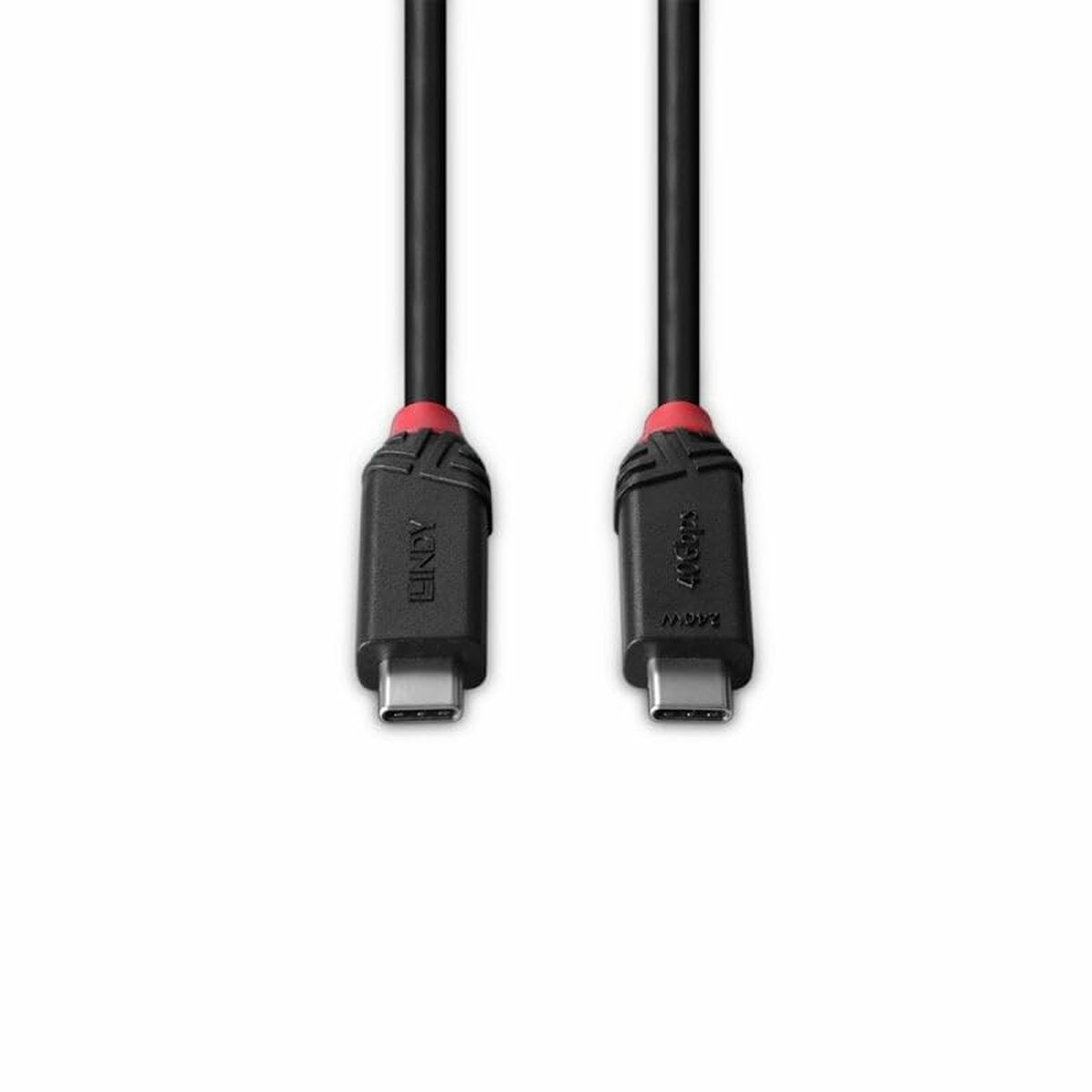 Câble USB-C vers USB-C LINDY 37002 Noir 2 m
