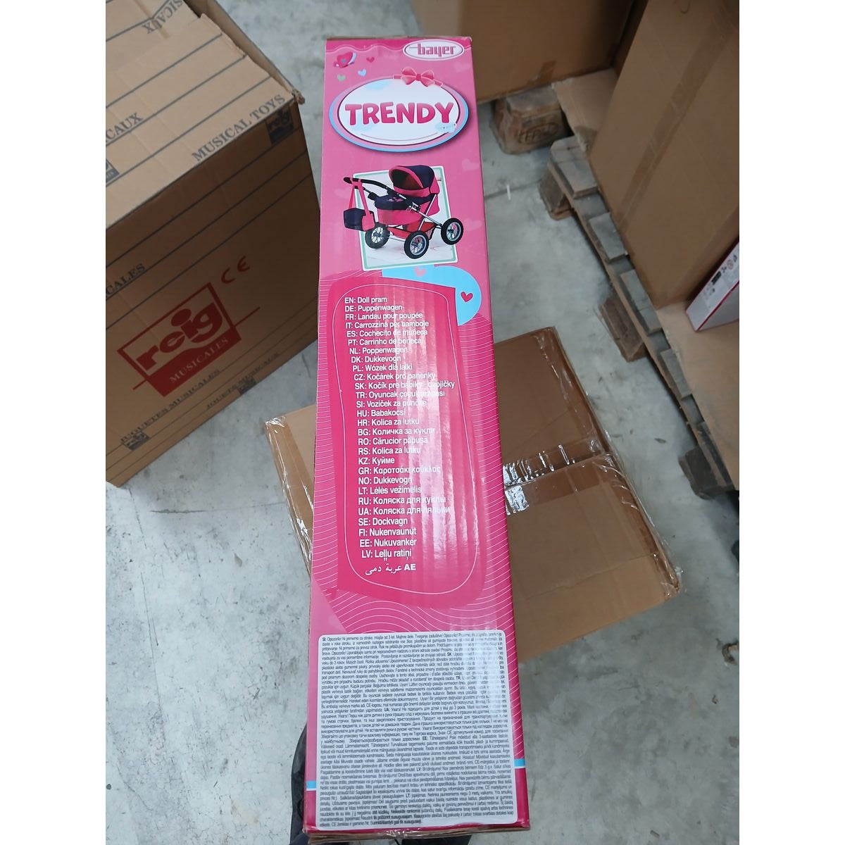 Poussette pour poupées Reig Trendy Classic Fuchsia 45 cm