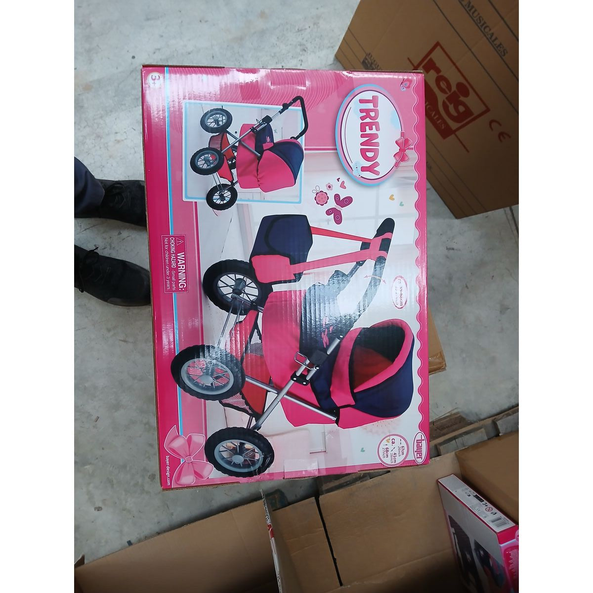 Poussette pour poupées Reig Trendy Classic Fuchsia 45 cm