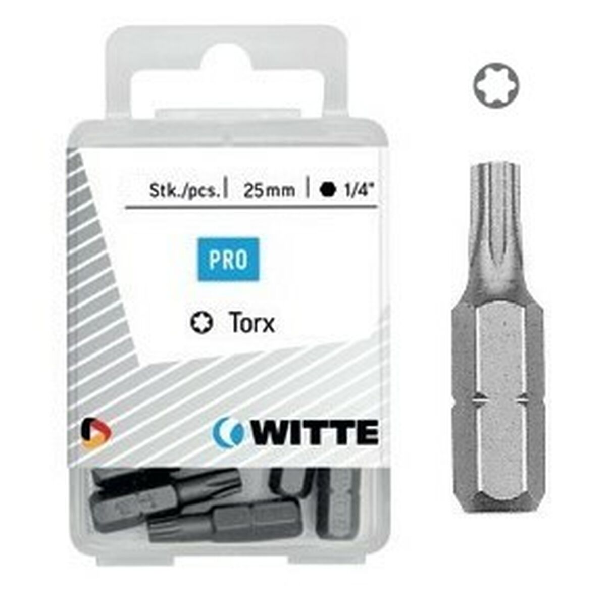 Ensemble de pointes WITTE TX Torx TX 10 1/4" 5 Unités