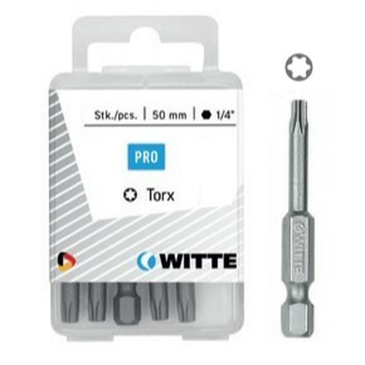 Ensemble de pointes WITTE Torx TX 20 5 Unités