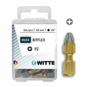 Ensemble de pointes WITTE PZ 2 DIAMOND FLEX Pozidriv PZ2 5 Unités