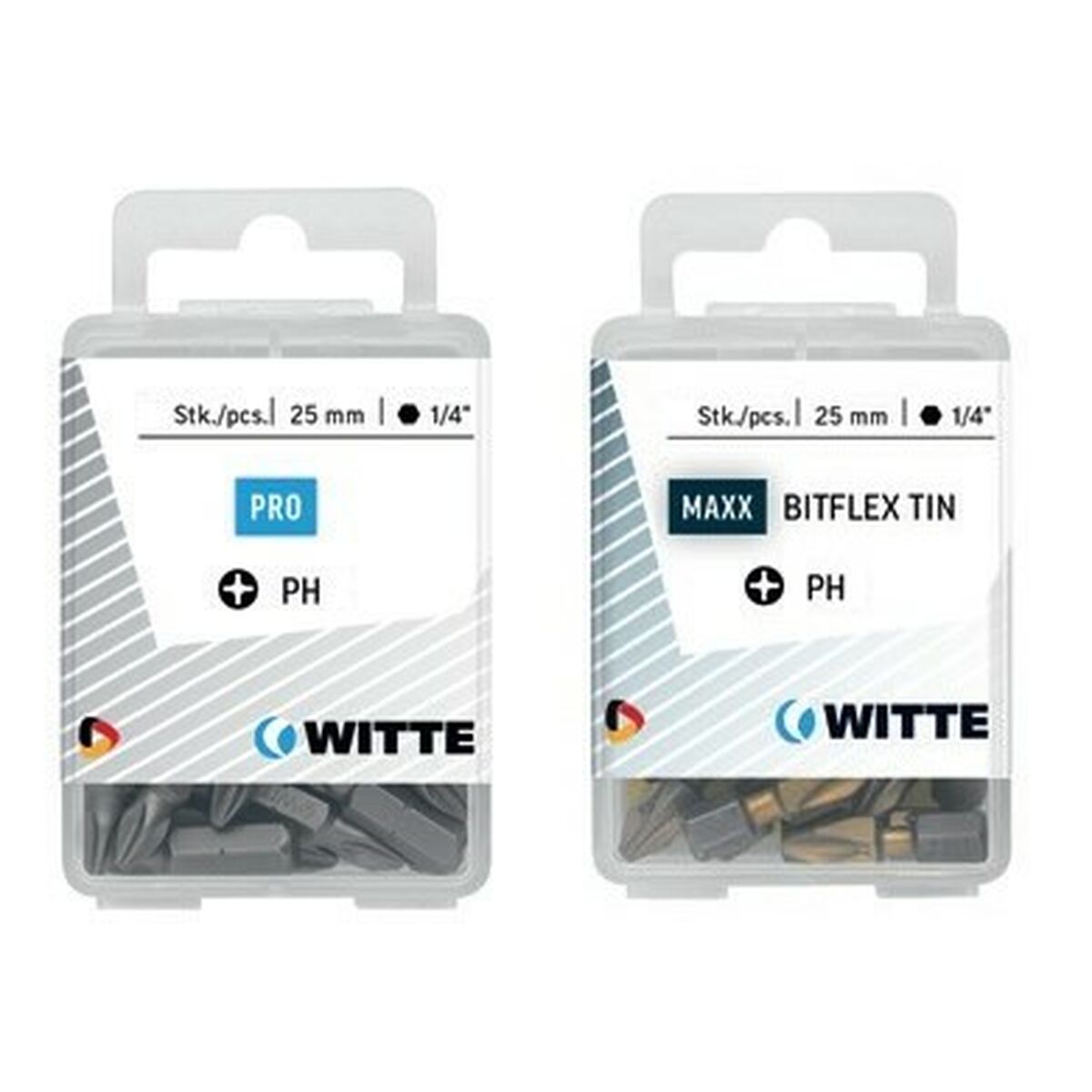 Ensemble de pointes WITTE PH 3 BITFLEX TIN PH3 5 Unités