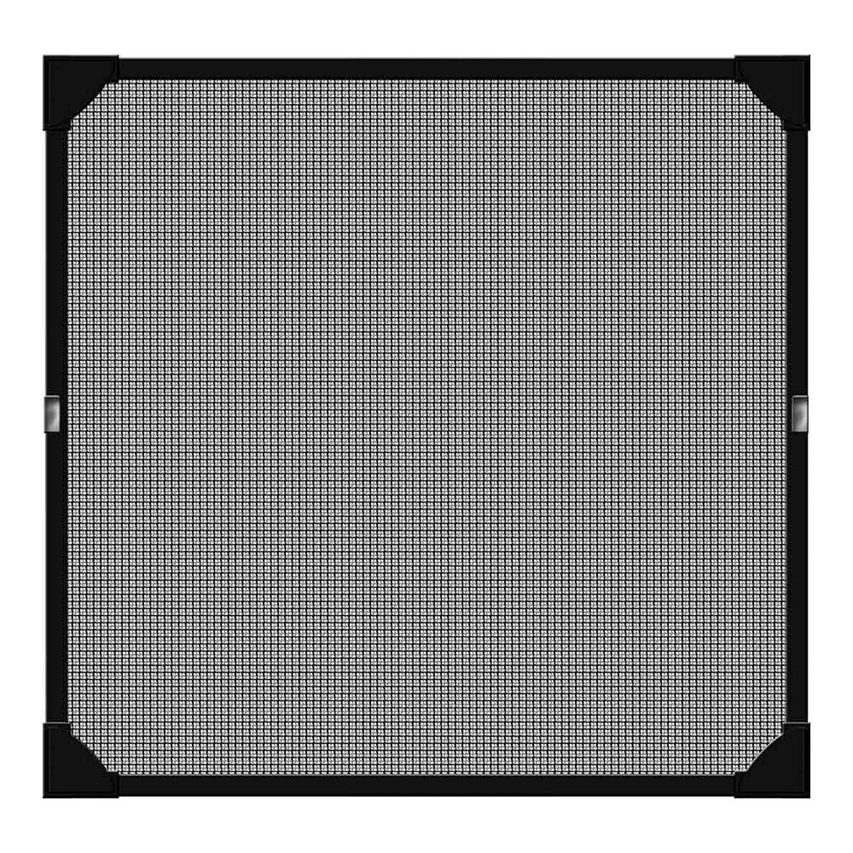 Moustiquaire Schellenberg Magnétique Avec cadre Fibre de Verre Anthracite (100 x 120 cm)