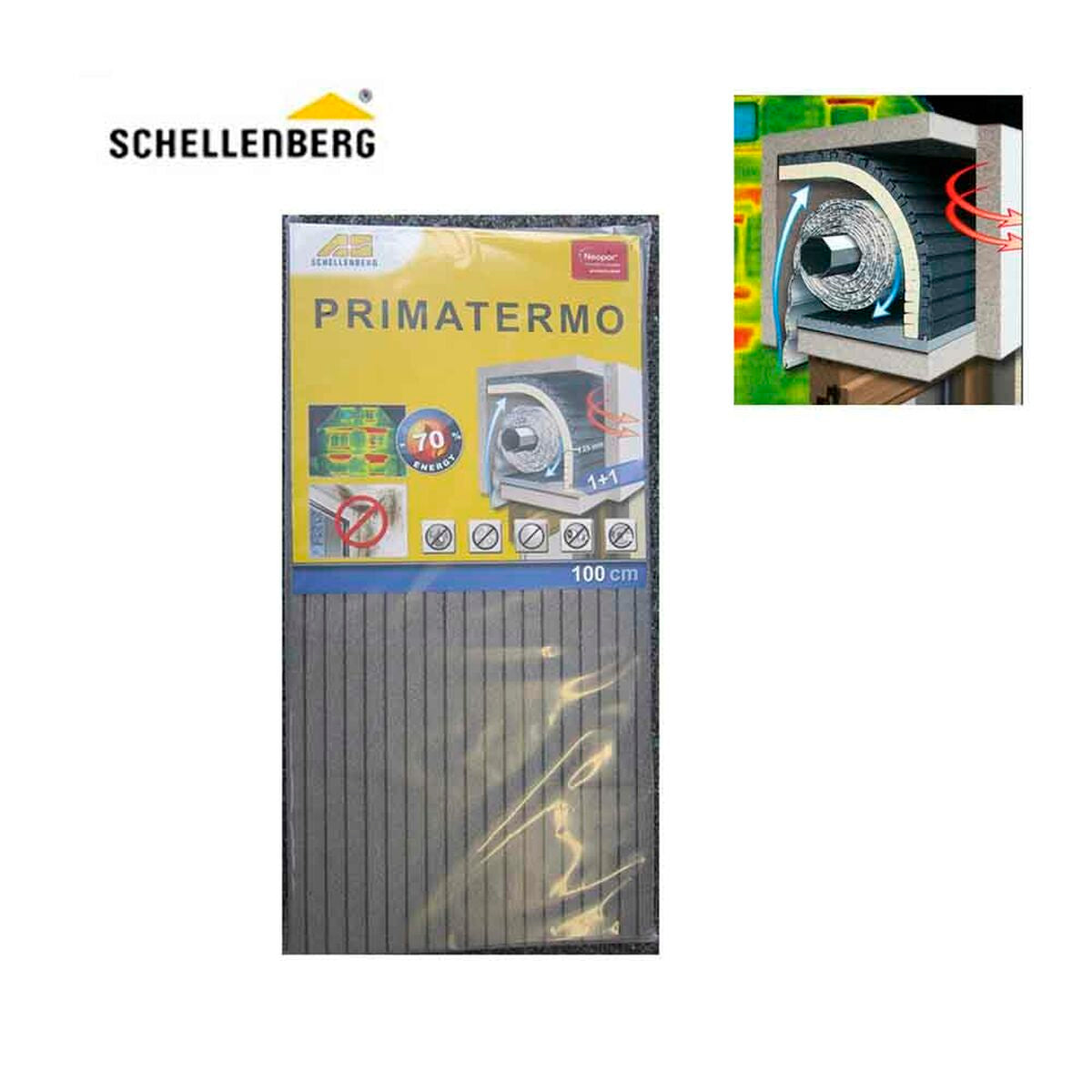 Isolation thermique Schellenberg 1000 x 500 x 25 mm