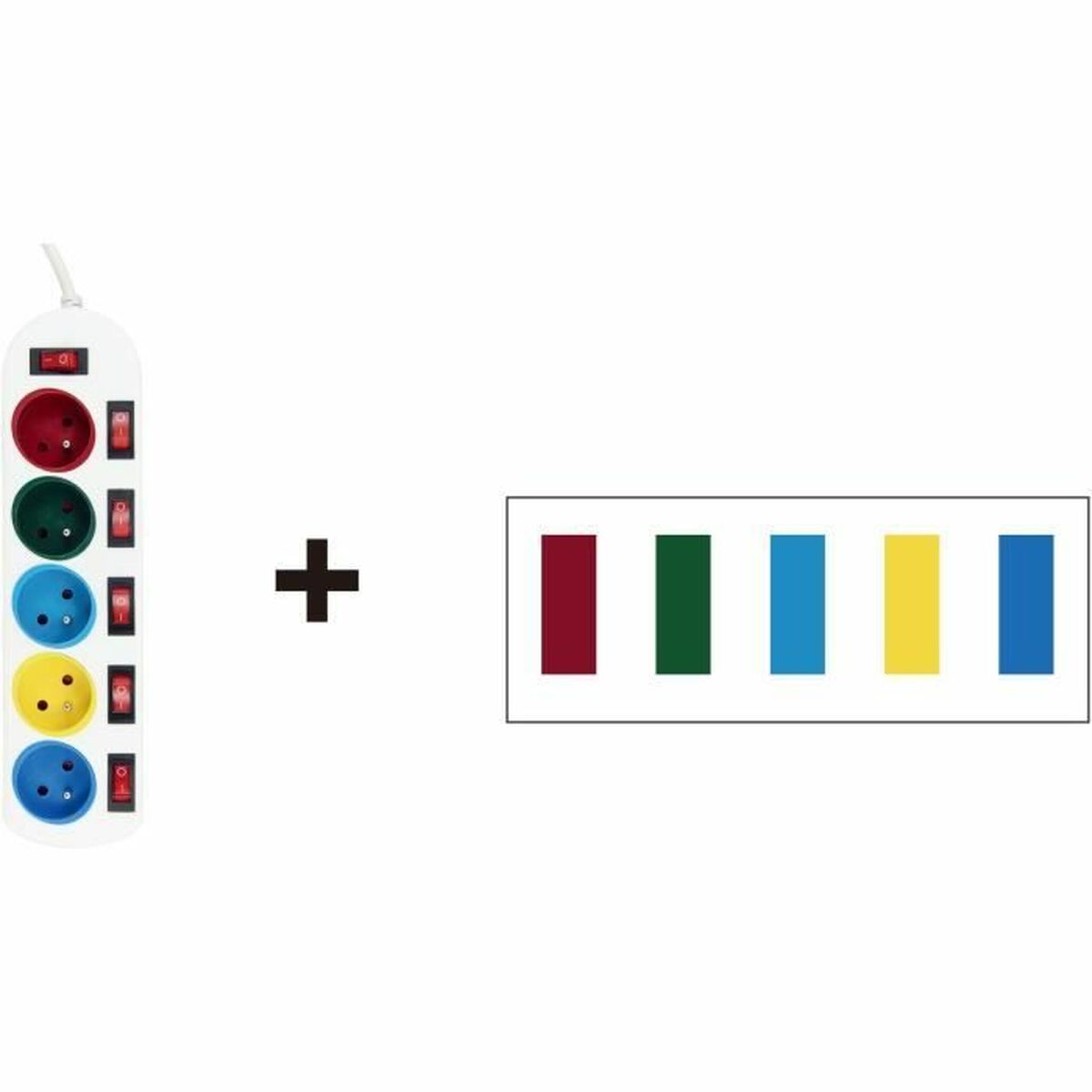 Multiprise 5 Prises avec Interrupteur GAO 3680 W