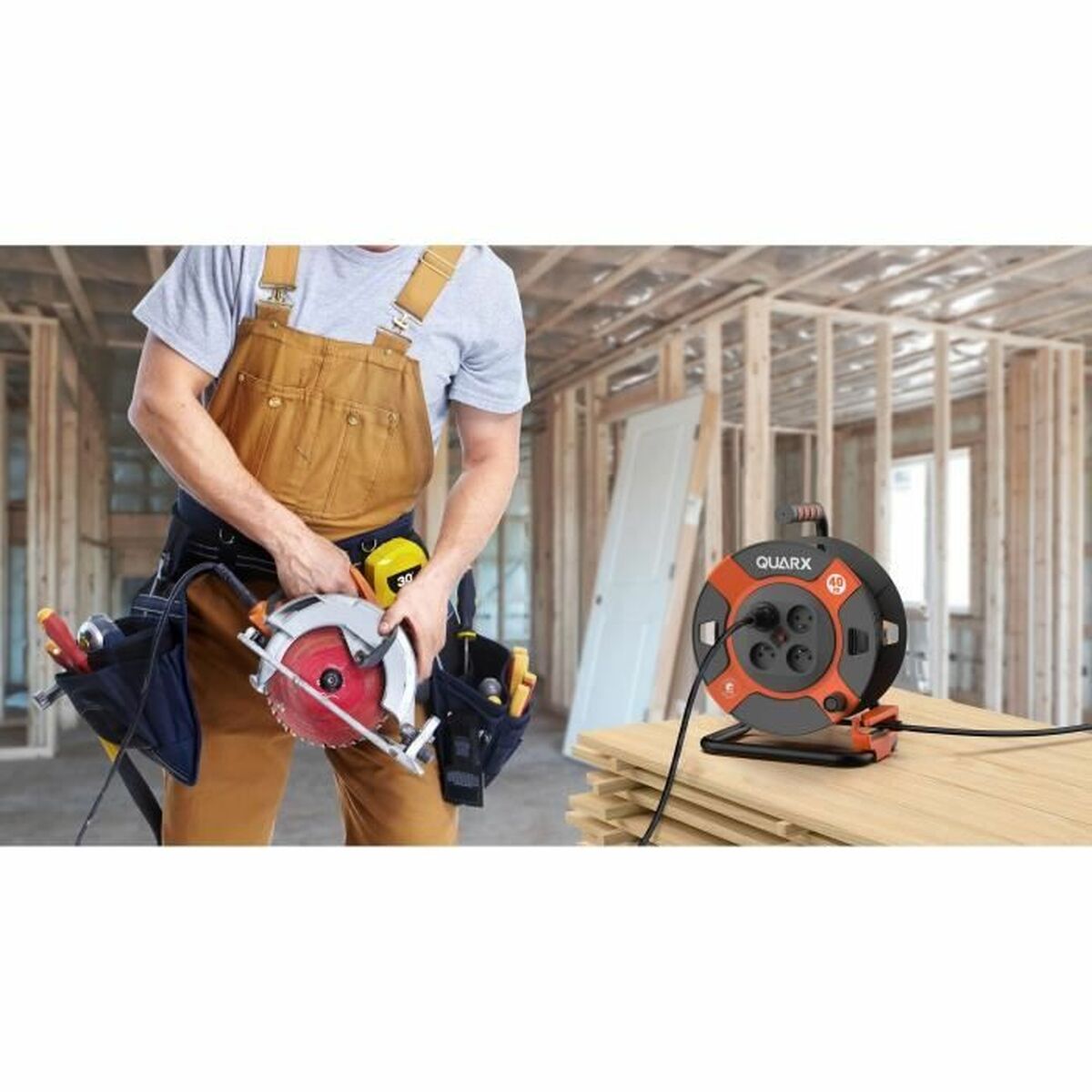 Câble de Rallonge QUARX H07RN-F Noir 40 m