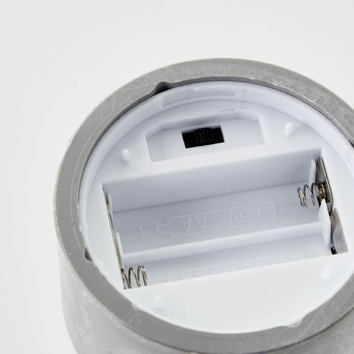 Bougie LED Brilliant Gris Métal 3 Unités