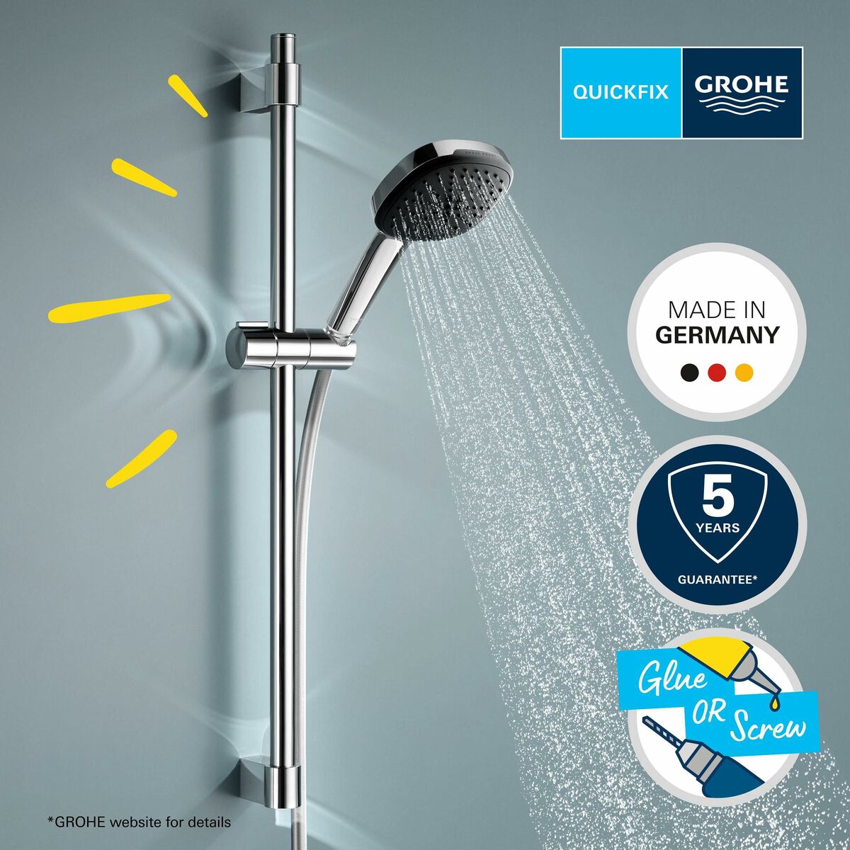 Colonne de douche Grohe Vitalio Comfort 110 26398001 Métal