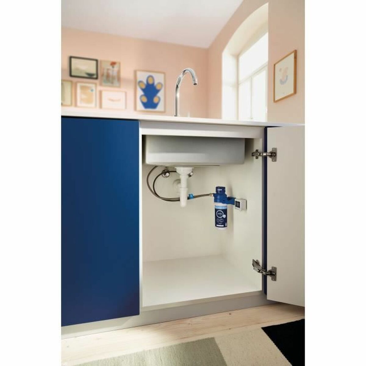 Kitchen Tap Grohe  Blue Pure StartCurve Métal Forme en C