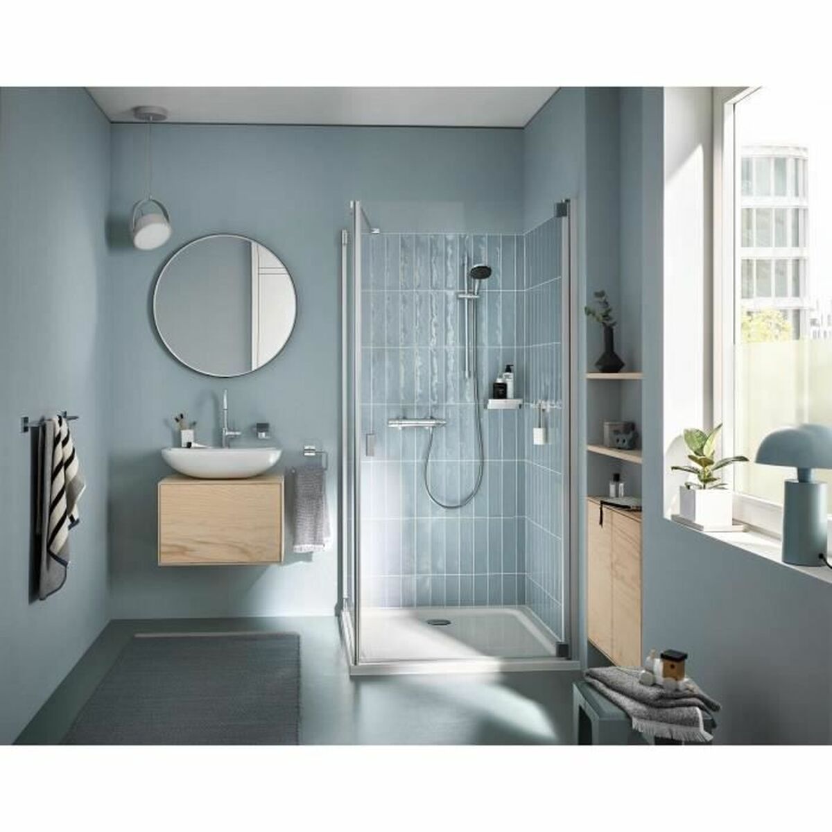 Colonne de douche Grohe Precision Trend Chrome Métal