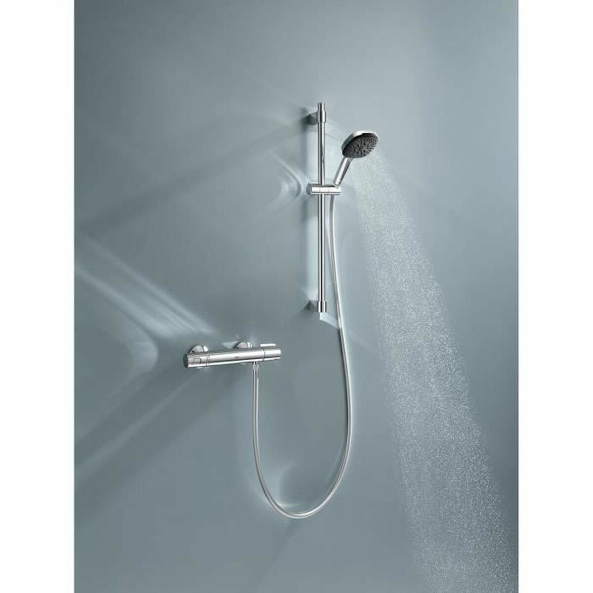 Colonne de douche Grohe Precision Trend Chrome Métal