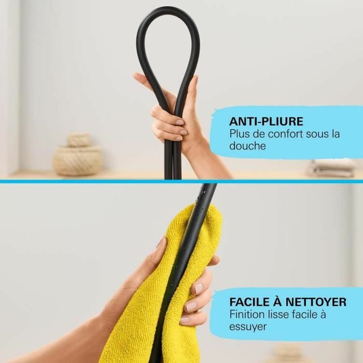 Pomme de douche Grohe Noir