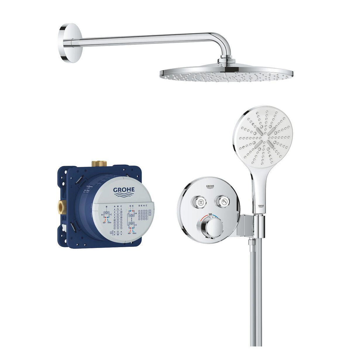 Colonne de douche Grohe Gris 31 cm