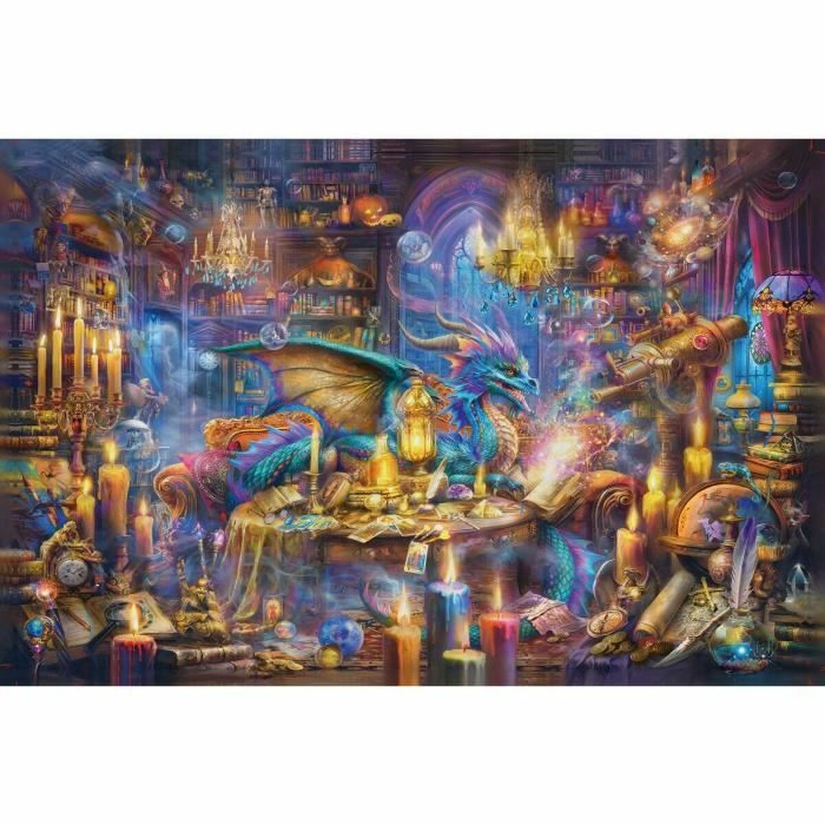 Puzzle Ravensburger Dragon's Library 3000 Pièces