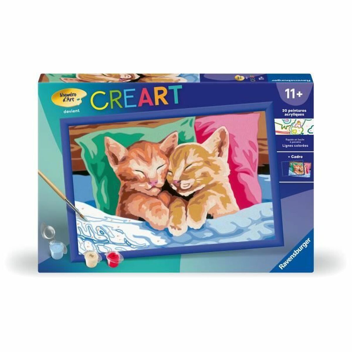 Set de peinture par numéros Ravensburger CReart Cats